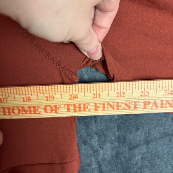 Boutique Athleisure Rust red Long Sleeve Hooded butter soft Dress in L - Picture 12 of 14
